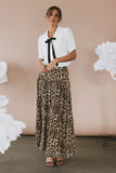 Sidra Paneled Leopard Skirt FINAL SALE