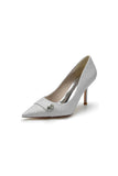 Crystal Sequin Pointed Toe High Heels