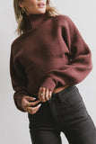 Gracelyn Turtleneck Sweater in Redbrown FINAL SALE