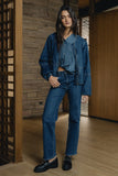 Amanda Straight Leg Jeans in Dark Wash