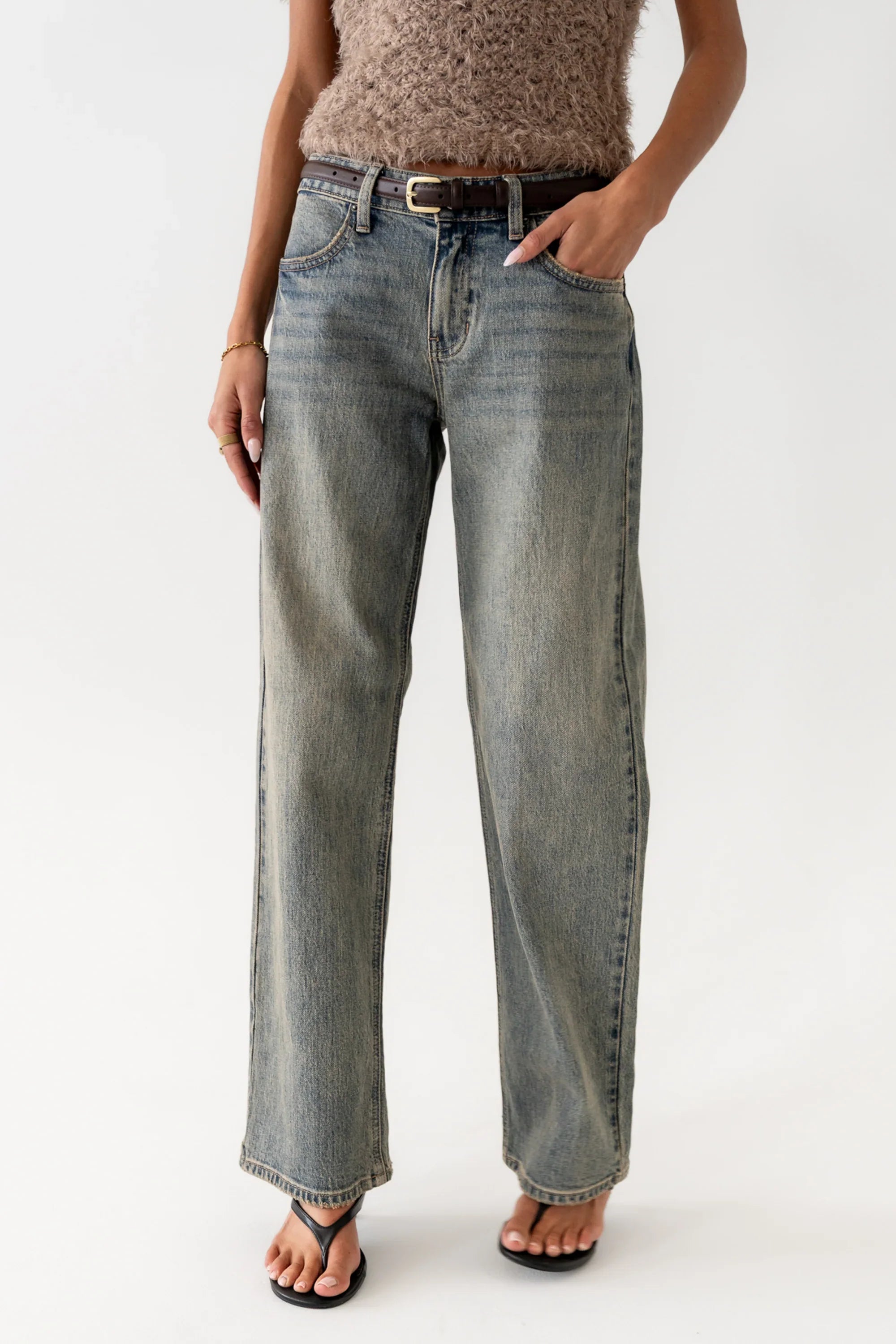 Marshall Straight Leg Vintage Jeans in Light Wash FINAL SALE