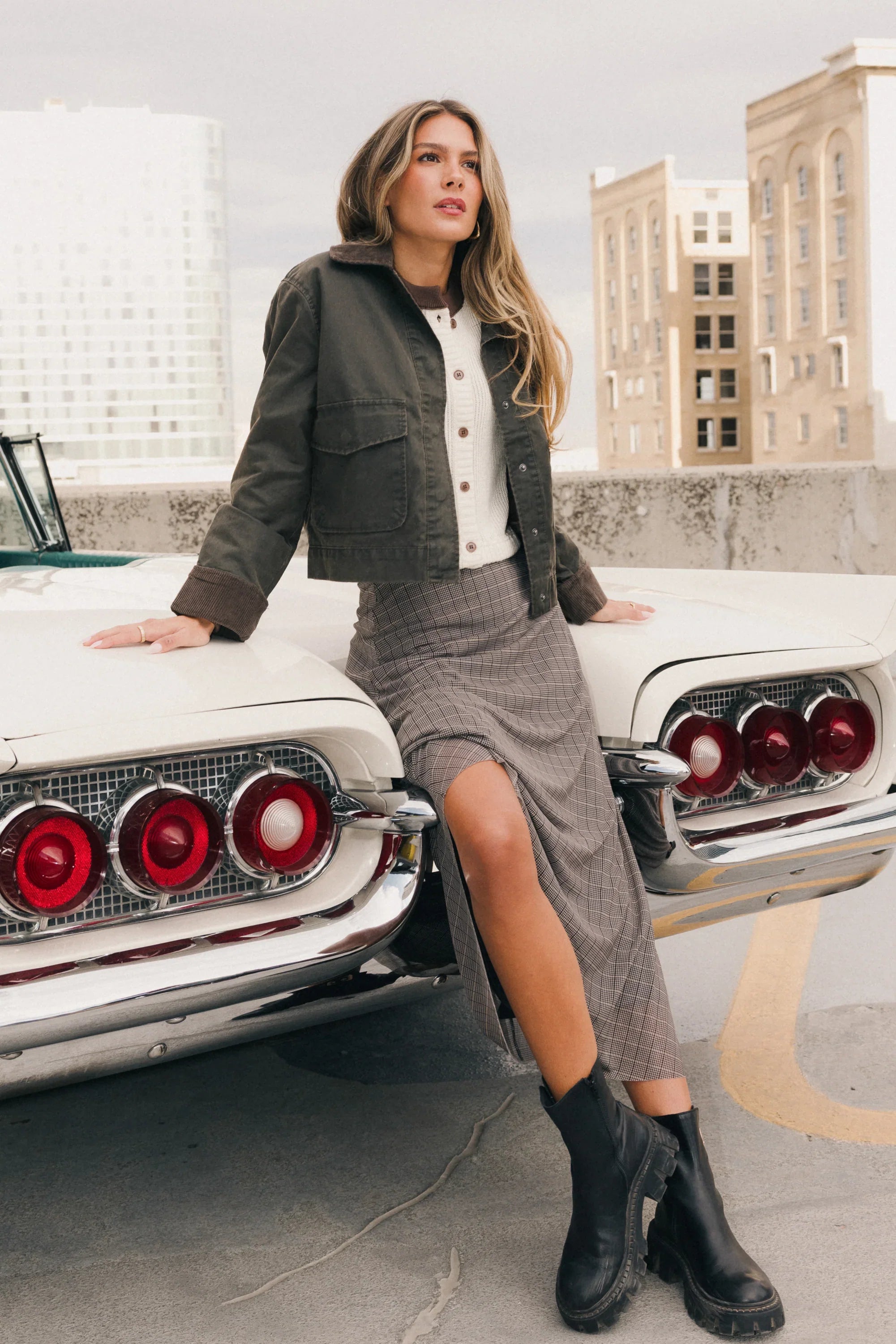 Nellie Plaid Maxi Skirt