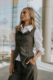 Arden Herringbone Vest