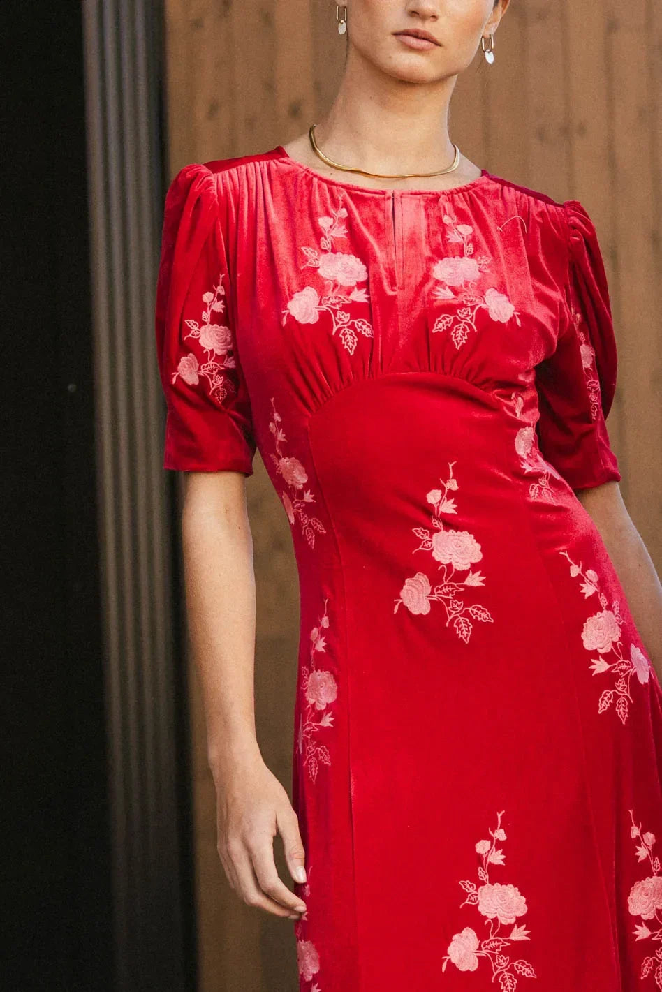 Ratana Velvet Floral Maxi Dress FINAL SALE