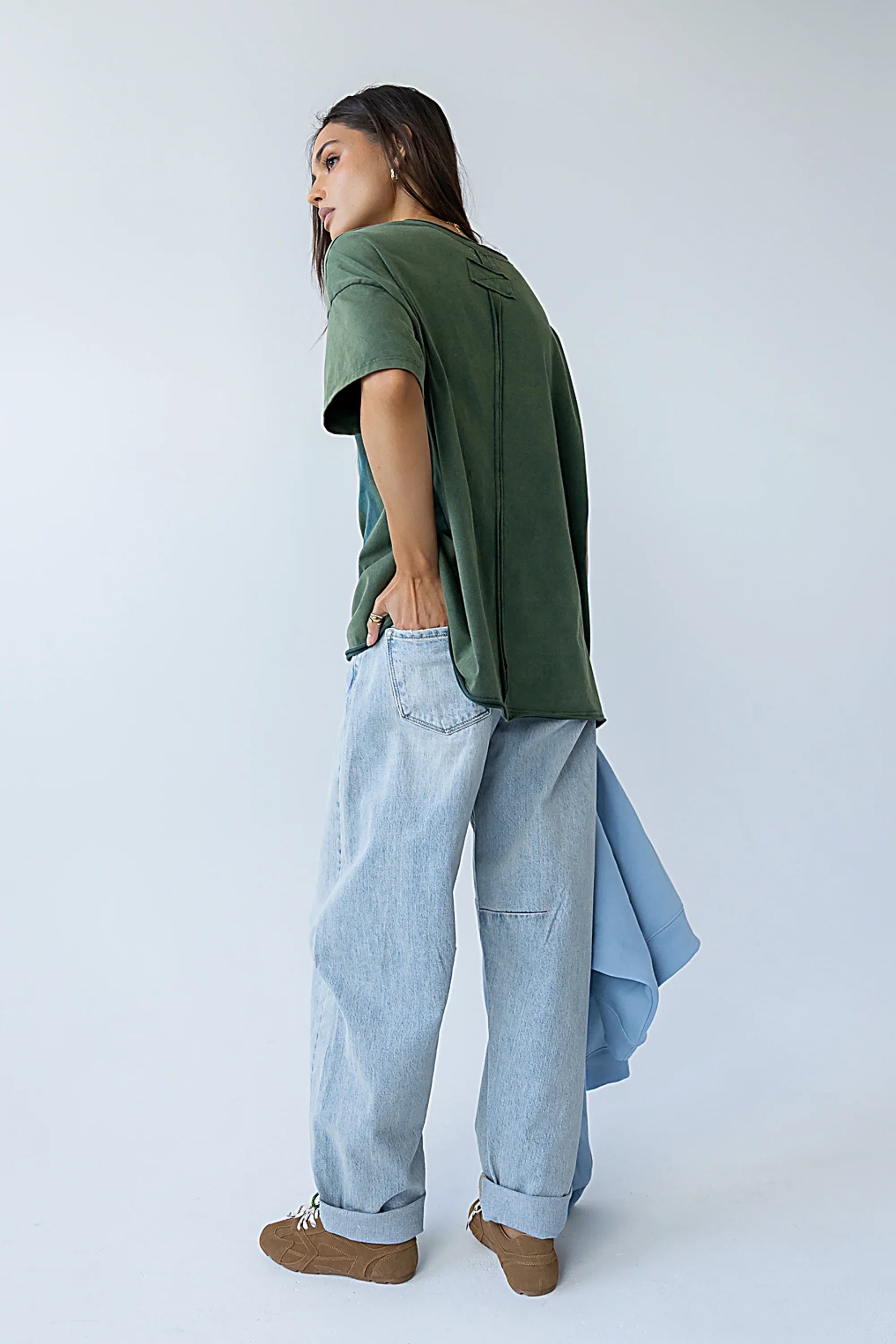 Mary Graphic Tee in Olive