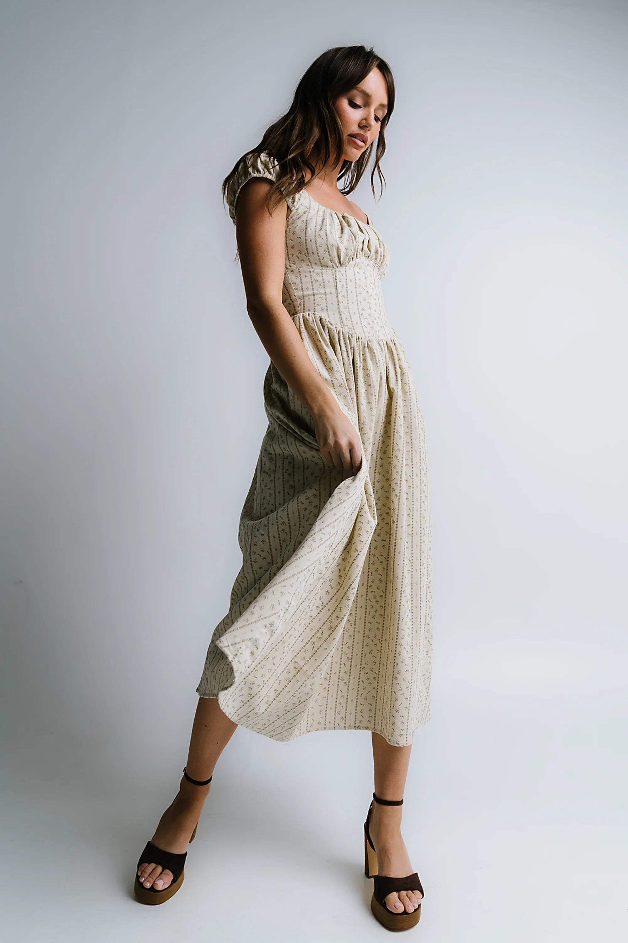 Oaklynn Corset Midi Dress FINAL SALE