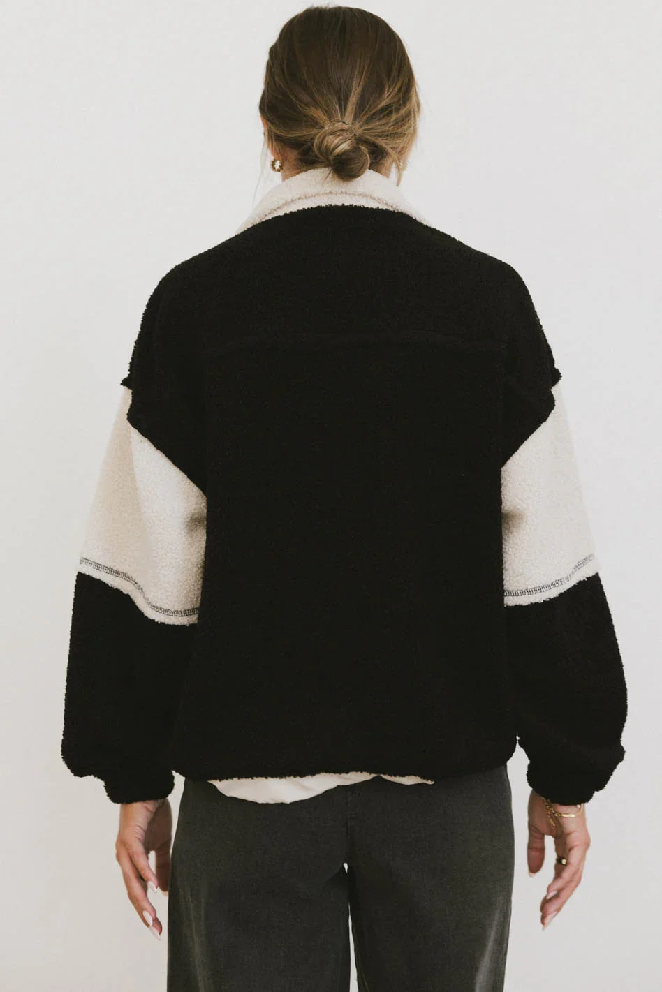 Indra Quarter Zip in Black FINAL SALE
