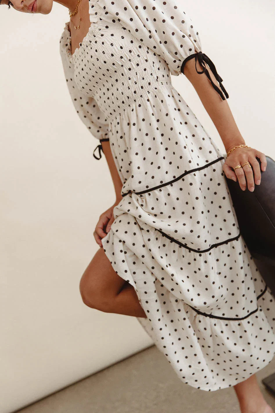 Hunter Smocked Polka Dot Dress FINAL SALE