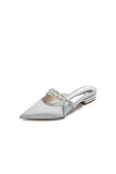 Glitter Crystal Embellished Kitten Sandals