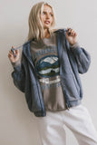 Viva Zip Up in Blue FINAL SALE
