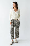 Jocelyn Barrel Jeans in Leopard
