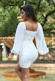 Rhea Mini Dress White