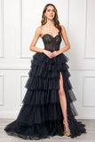 Tennessee Gown Tiered Lace Corset Ball Gown