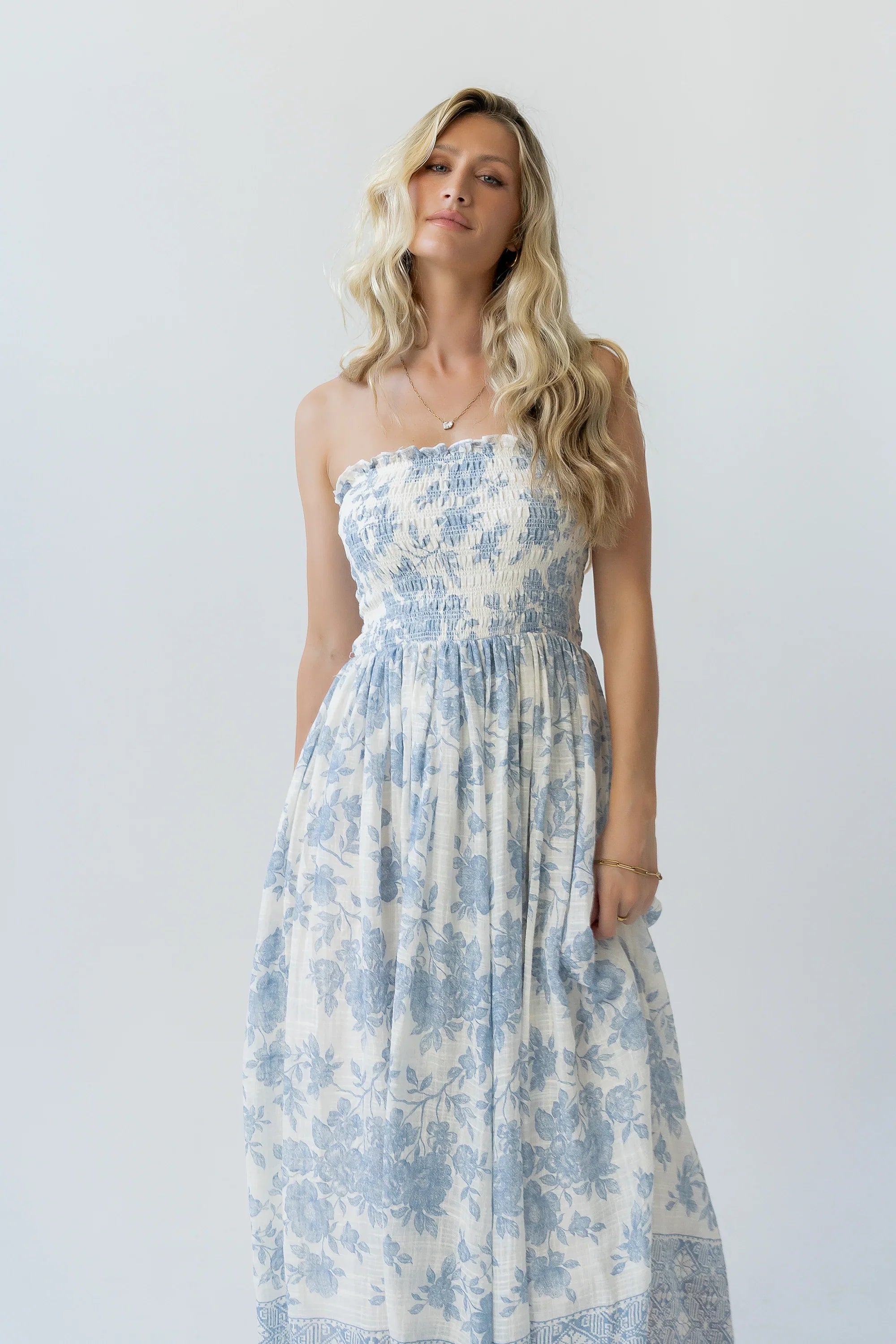 Kamry Strapless Midi Dress