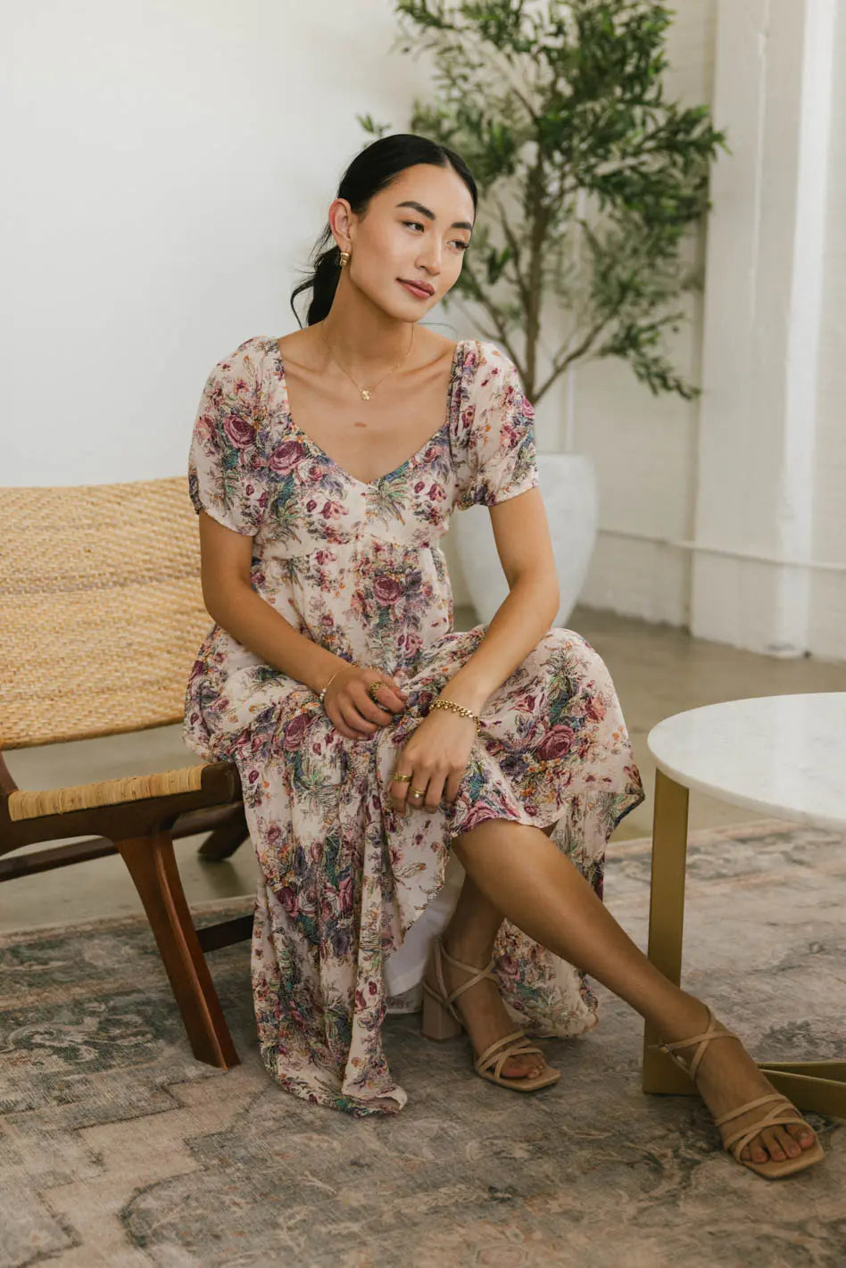 Keiko Floral Midi Dress FINAL SALE
