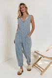Madeline Jumpsuit in Striped FINAL SALE
