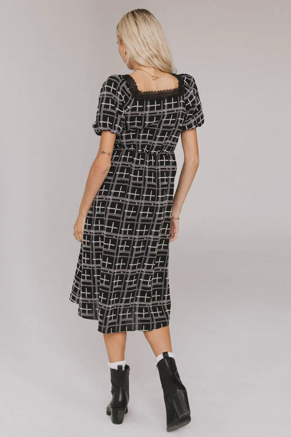 Jayne Embroidered Midi Dress FINAL SALE