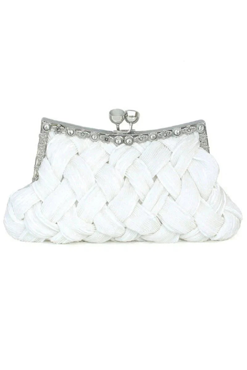Glamourous Silk With Crystal Rhinestone Glitter Adjustable Wallets Accessories