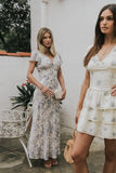 Ashtin Floral Maxi Dress in Blue