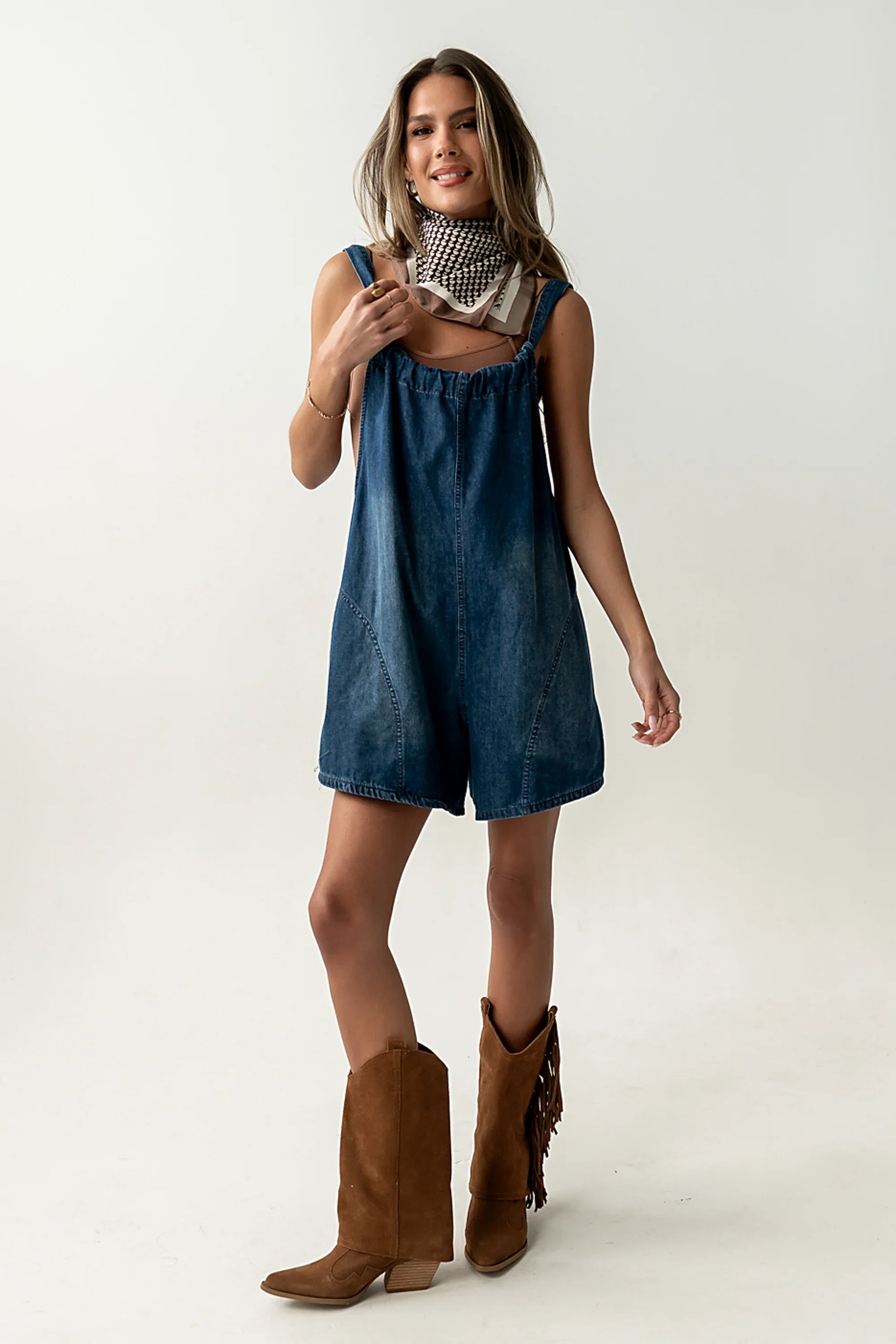Quincey Denim Shortalls