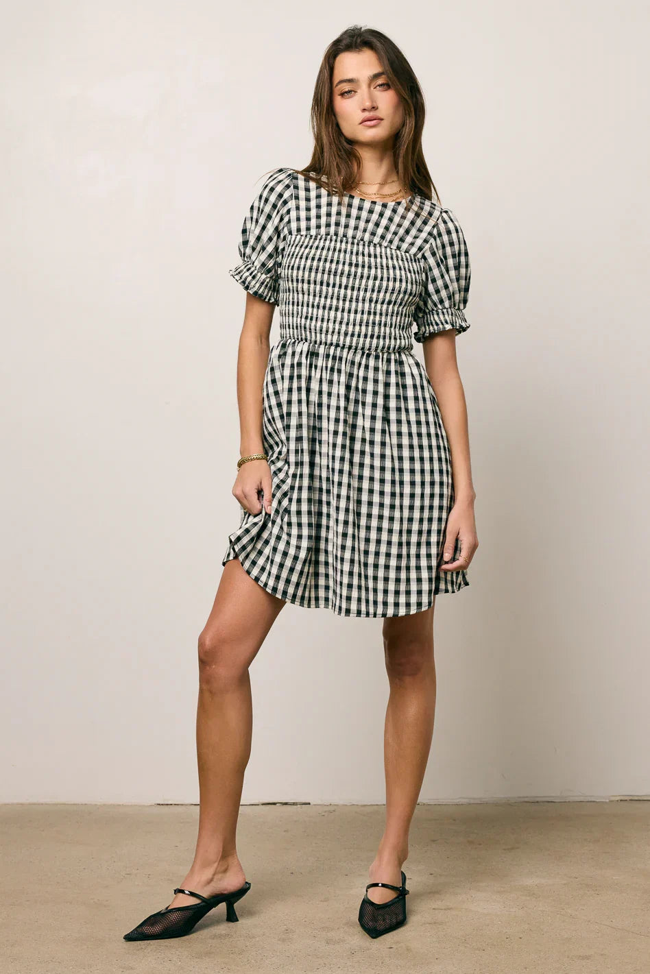 Shailee Smocked Mini Dress FINAL SALE