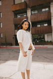 Lyla Collared Lace Top in Ivory FINAL SALE