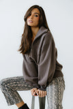 Markus Knit Bomber Jacket in Mocha FINAL SALE