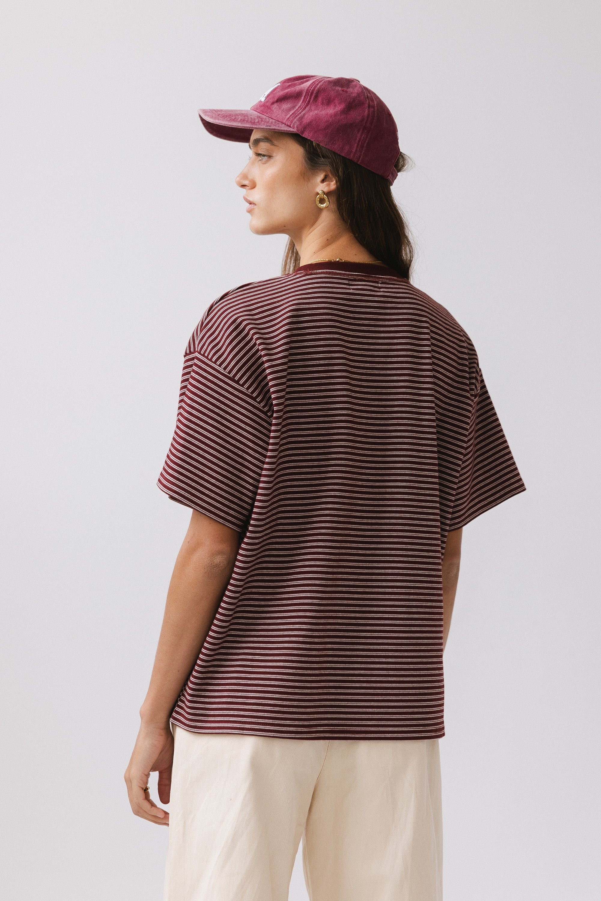 Salem Knit Top in Burgundy