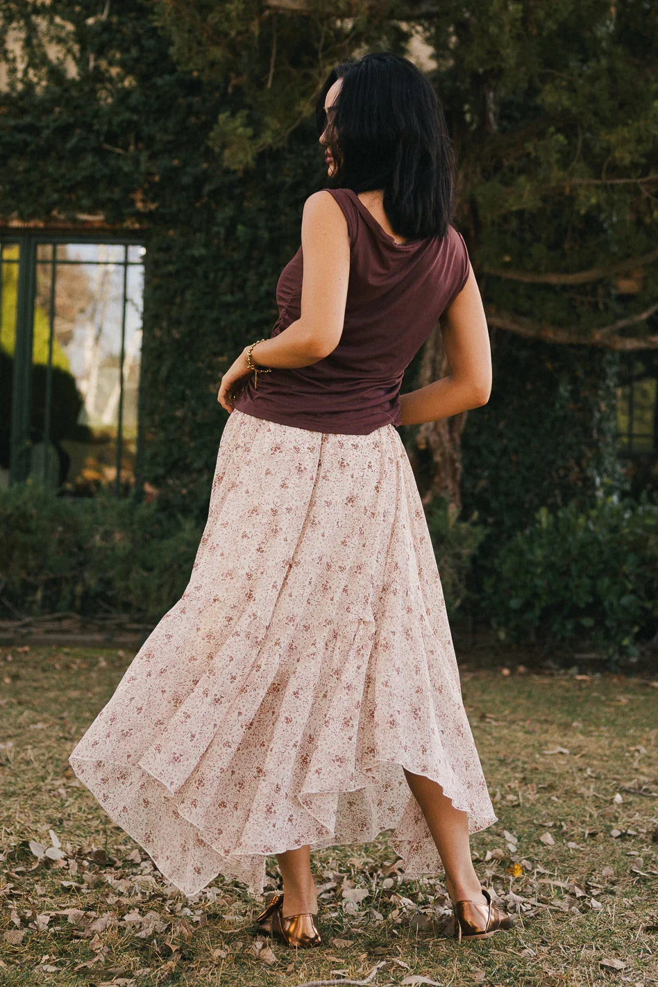 Joanna Floral Midi Skirt FINAL SALE