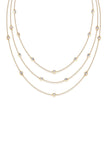 Perfect Crystal Dotted Layered Necklace
