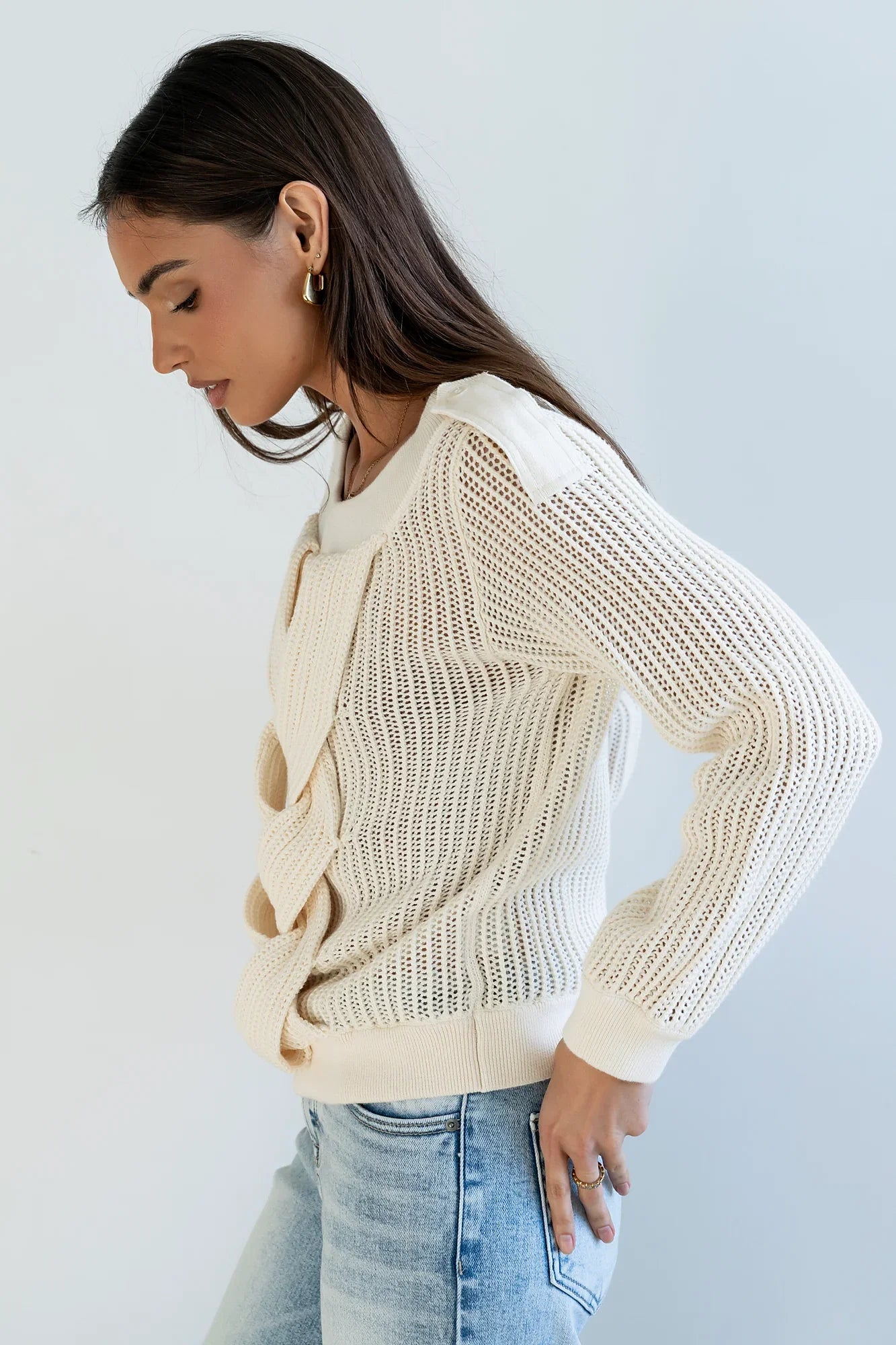 Brynn Braided Sweater FINAL SALE