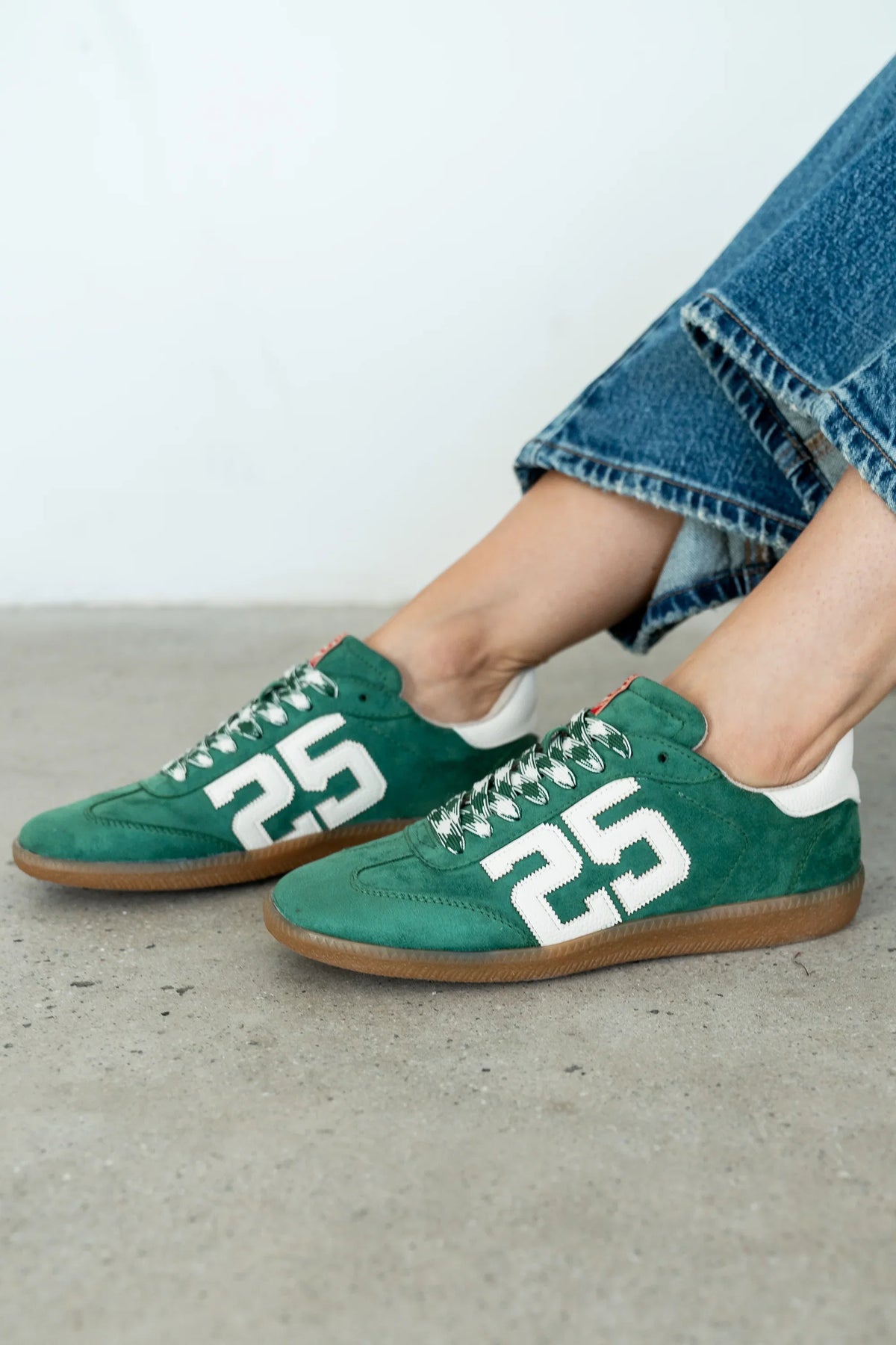 Kelly Retro Sneakers in Green FINAL SALE
