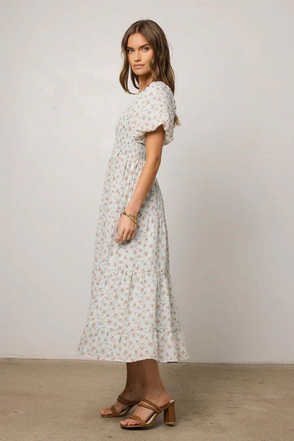 Asha Floral Midi Dress FINAL SALE