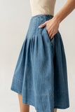 Sierra Pleated Midi Skirt