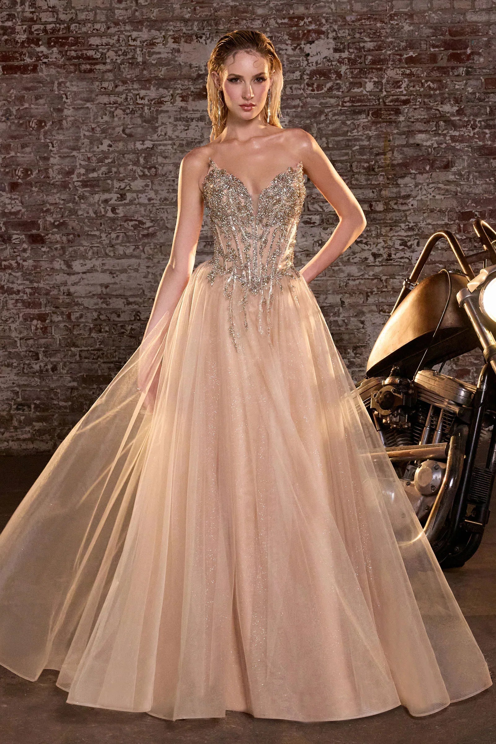 Jolia Gown A Line Corset Tulle Dress