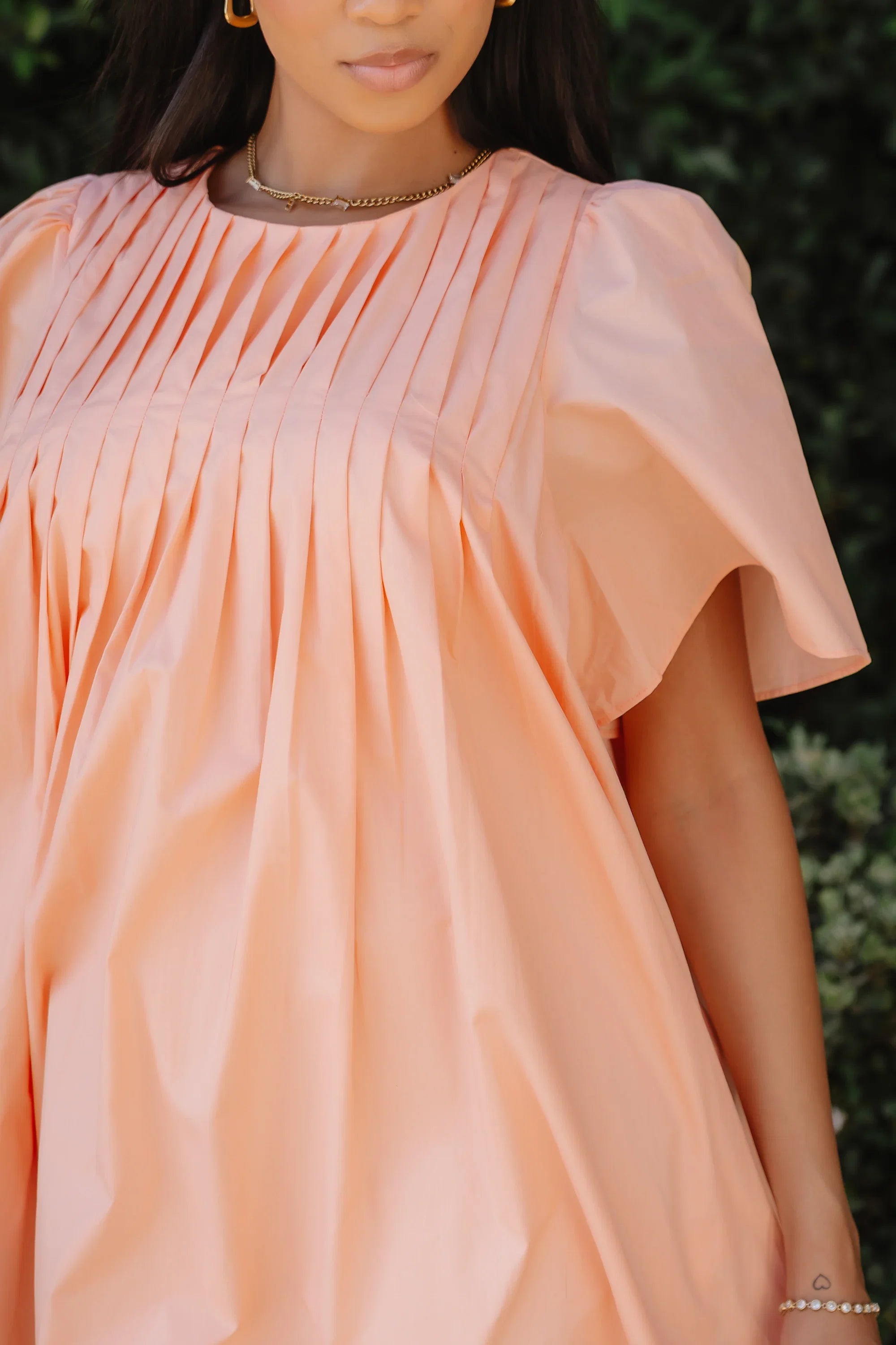 Granger Pleated Baby Doll Dress