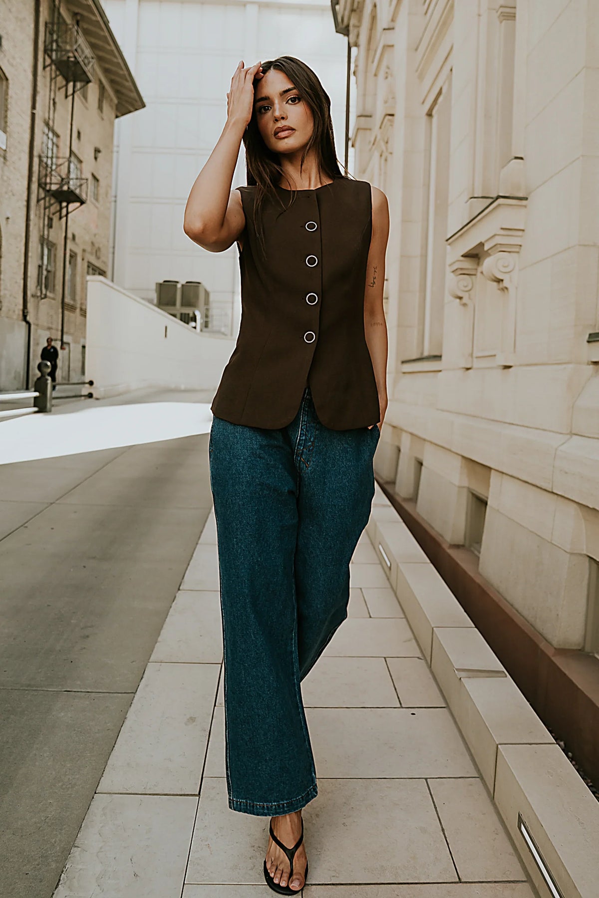 Lena Oversized Denim Pants FINAL SALE