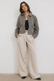 Nina Wool Blend Jacket in Grey FINAL SALE