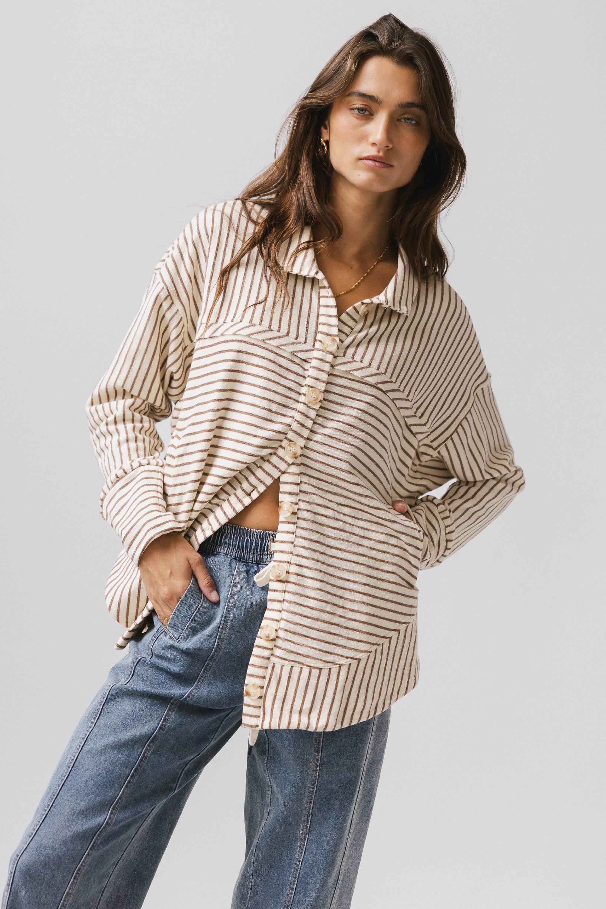 Ares Striped Button Up