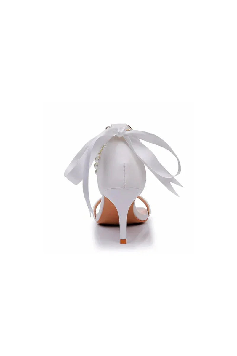 Elegant Open Toe Ankle Strap Stiletto Sandals
