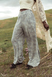 Verity Printed Pants in Blue FINAL SALE