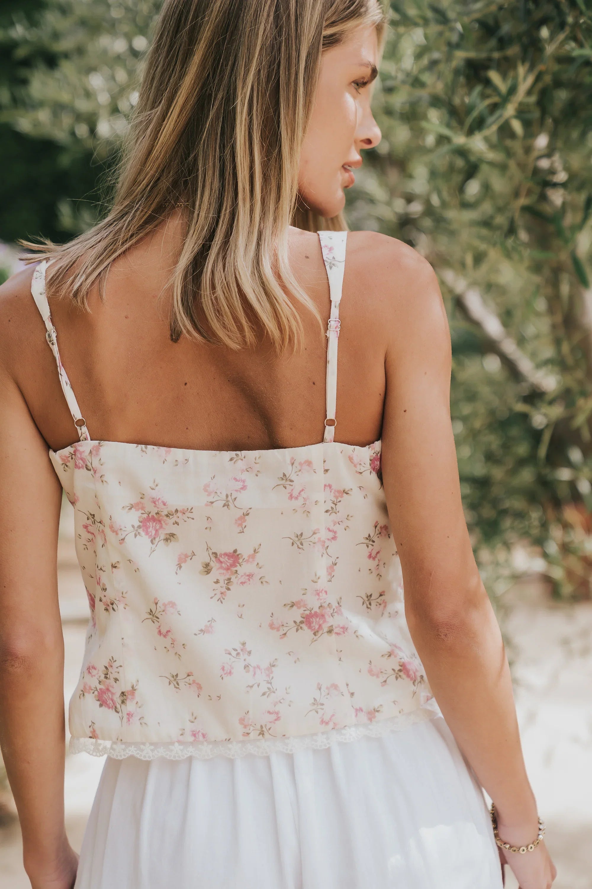 Mikey Floral Corset Top