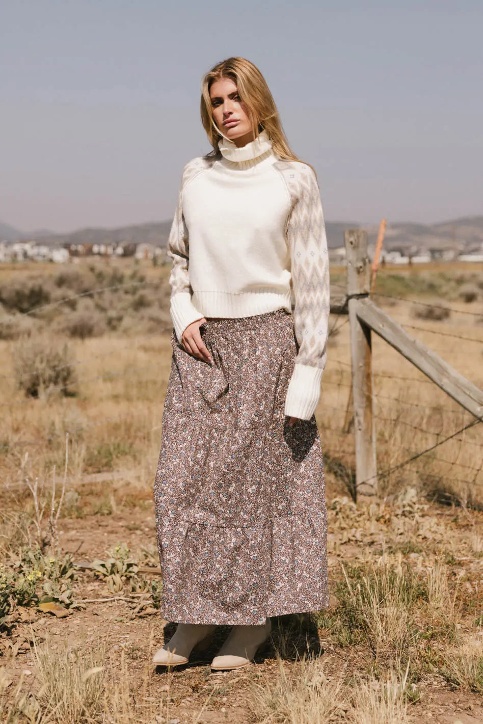 Mara Tiered Midi Skirt FINAL SALE