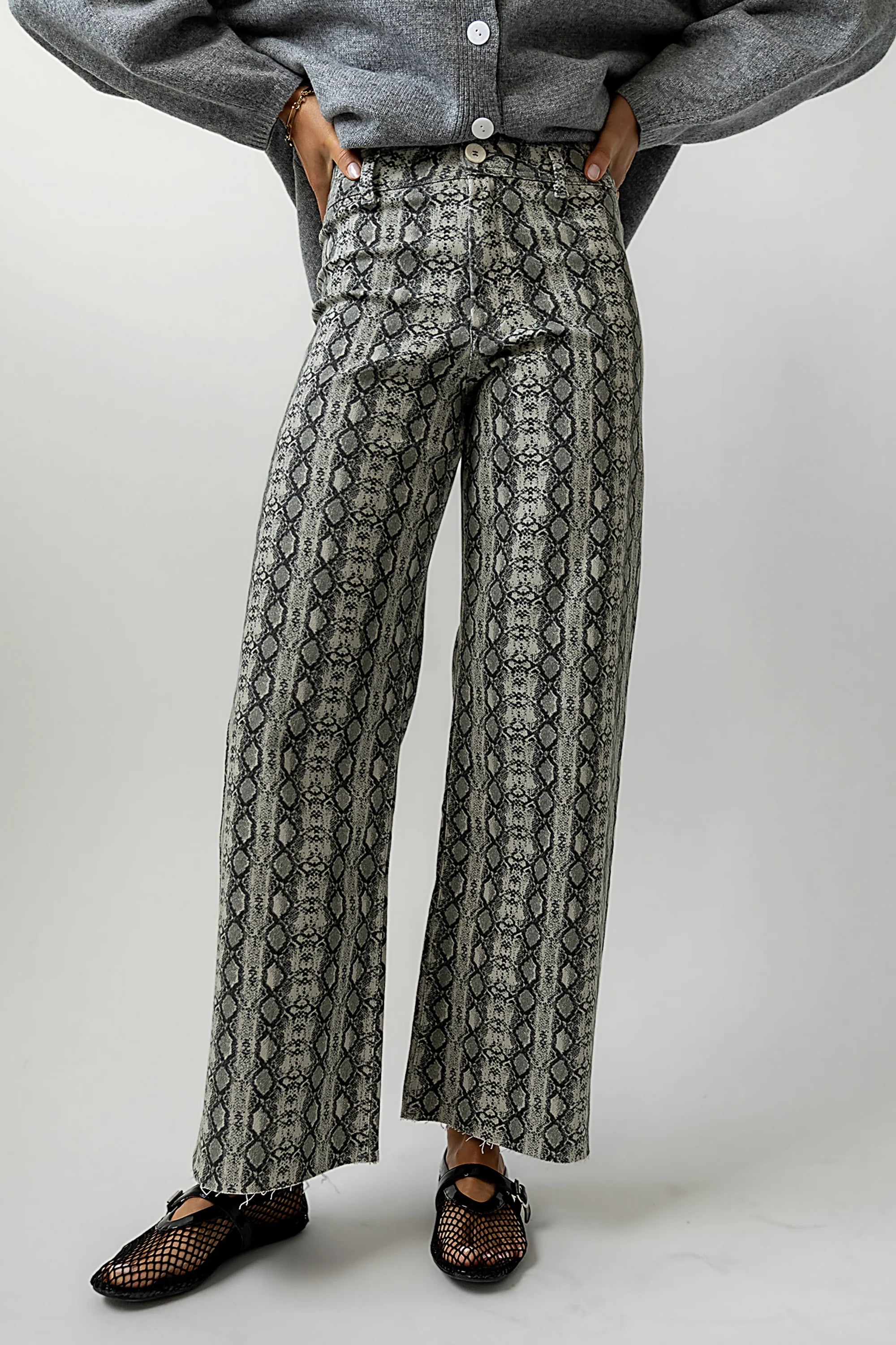 Brynn Snake Print Pants FINAL SALE