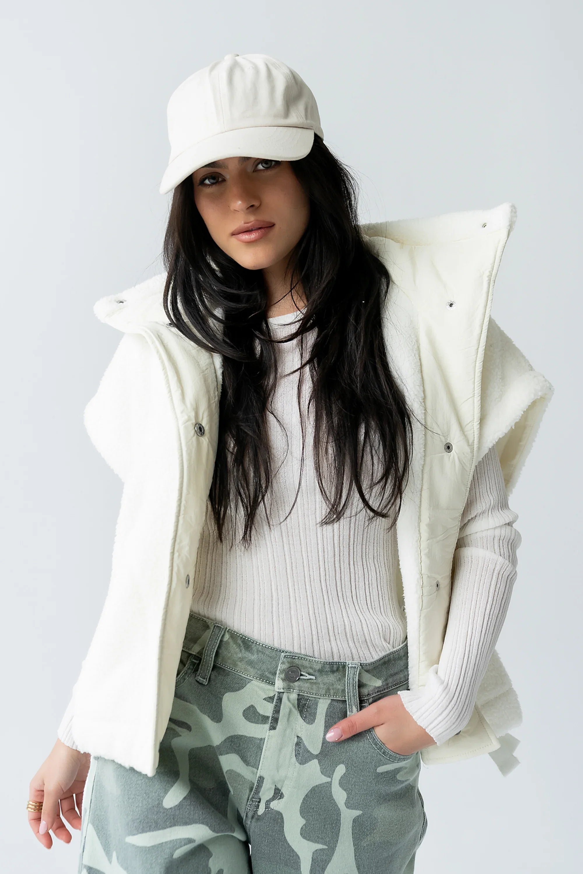 Marsha Oversized Sherpa Vest