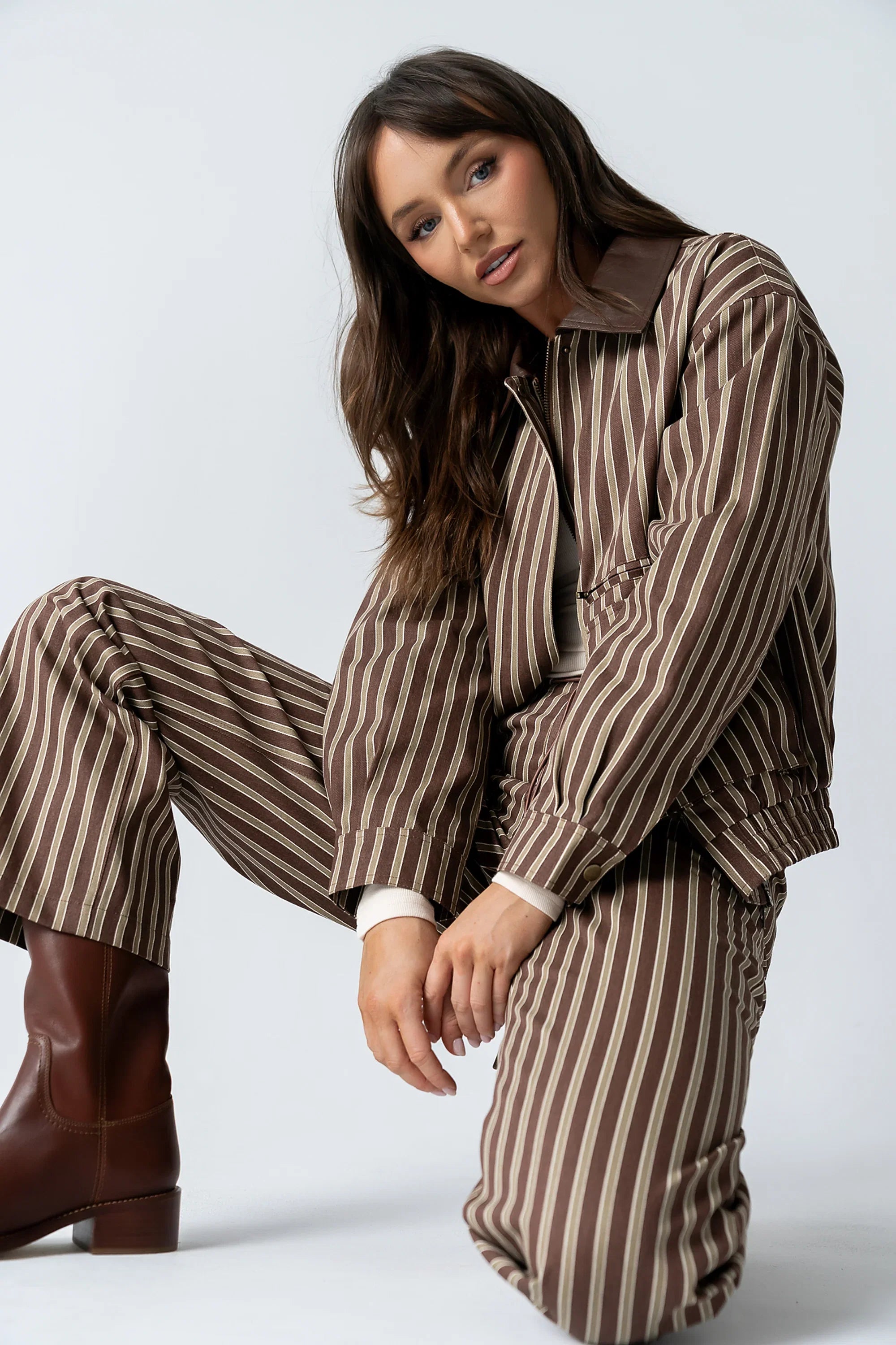 Carla Striped Utility Jacket FINAL SALE