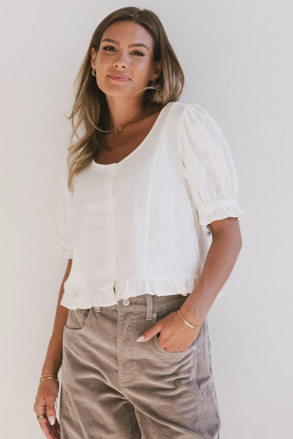 Roselinda Button Up Top FINAL SALE