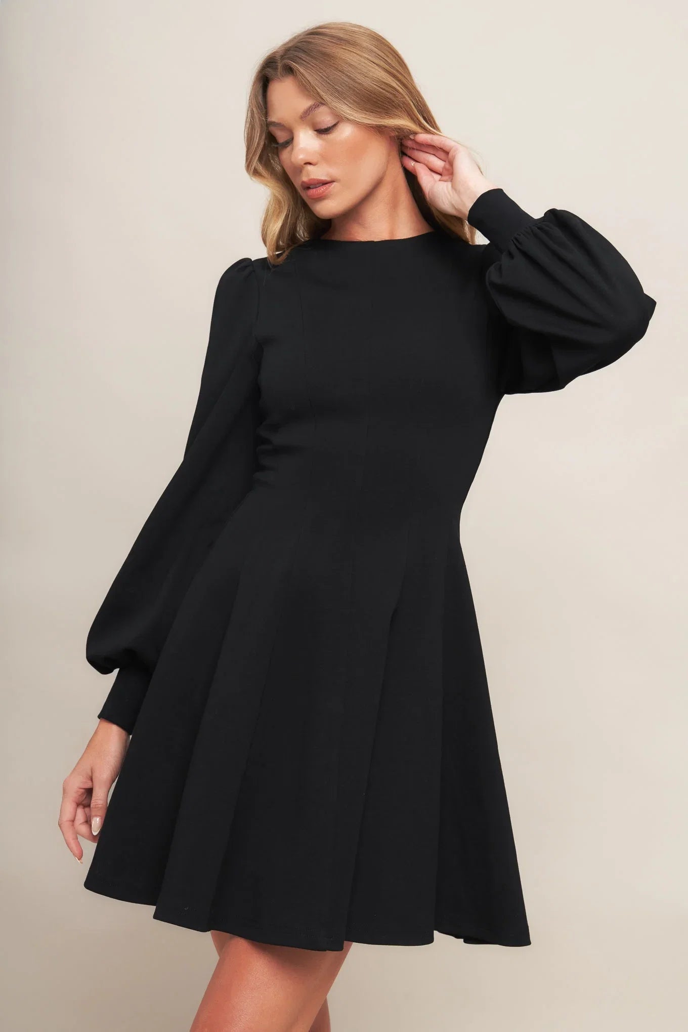 BLACK SWAN HEAVY KNIT MINI DRESS FINAL SALE