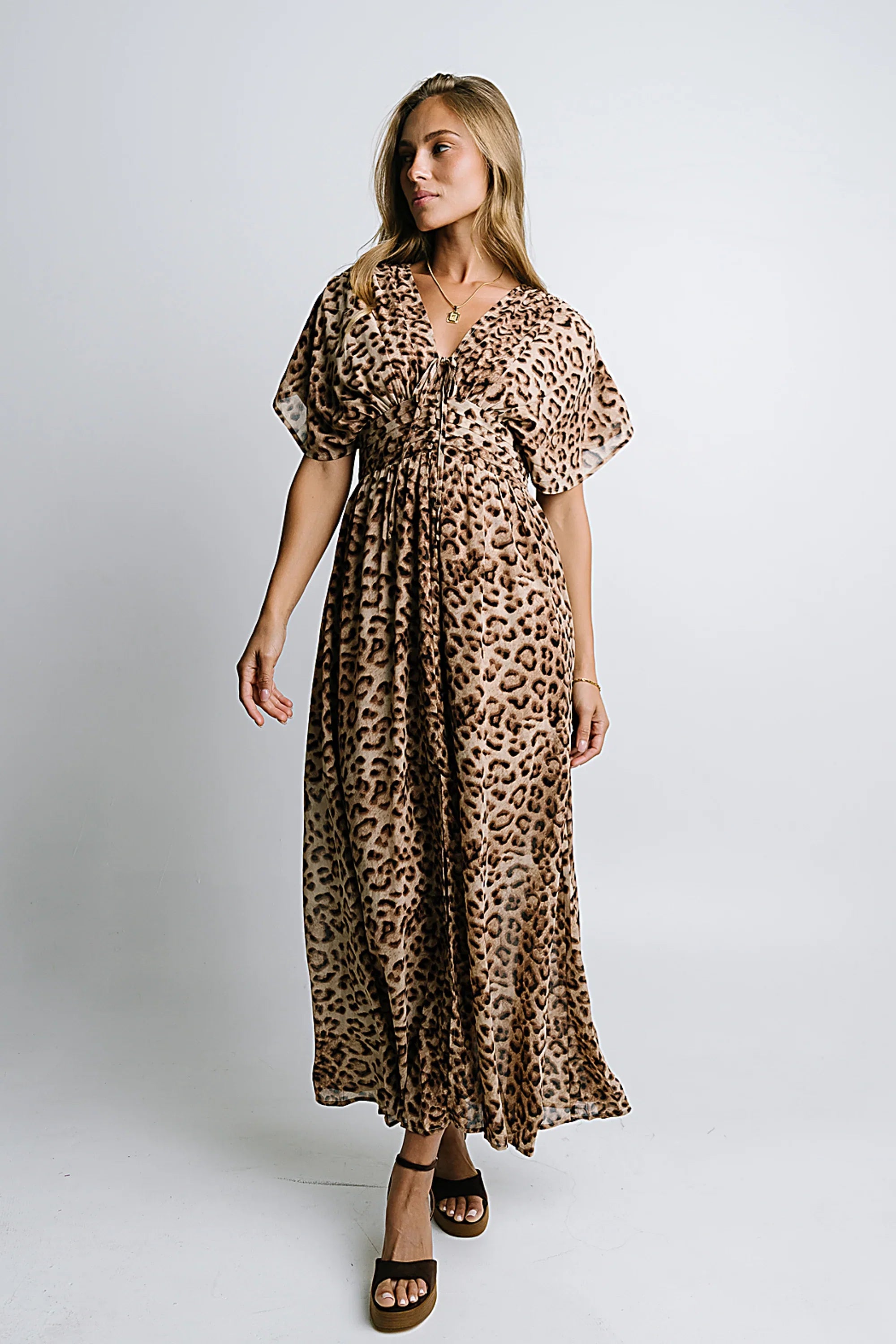Wrenna Leopard Maxi Dress