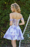 TWYLA A LINE MINI DRESS LILAC